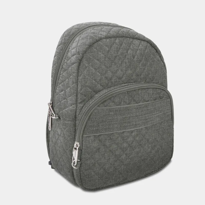 Anti-Theft Boho Backpack-Gray Heather