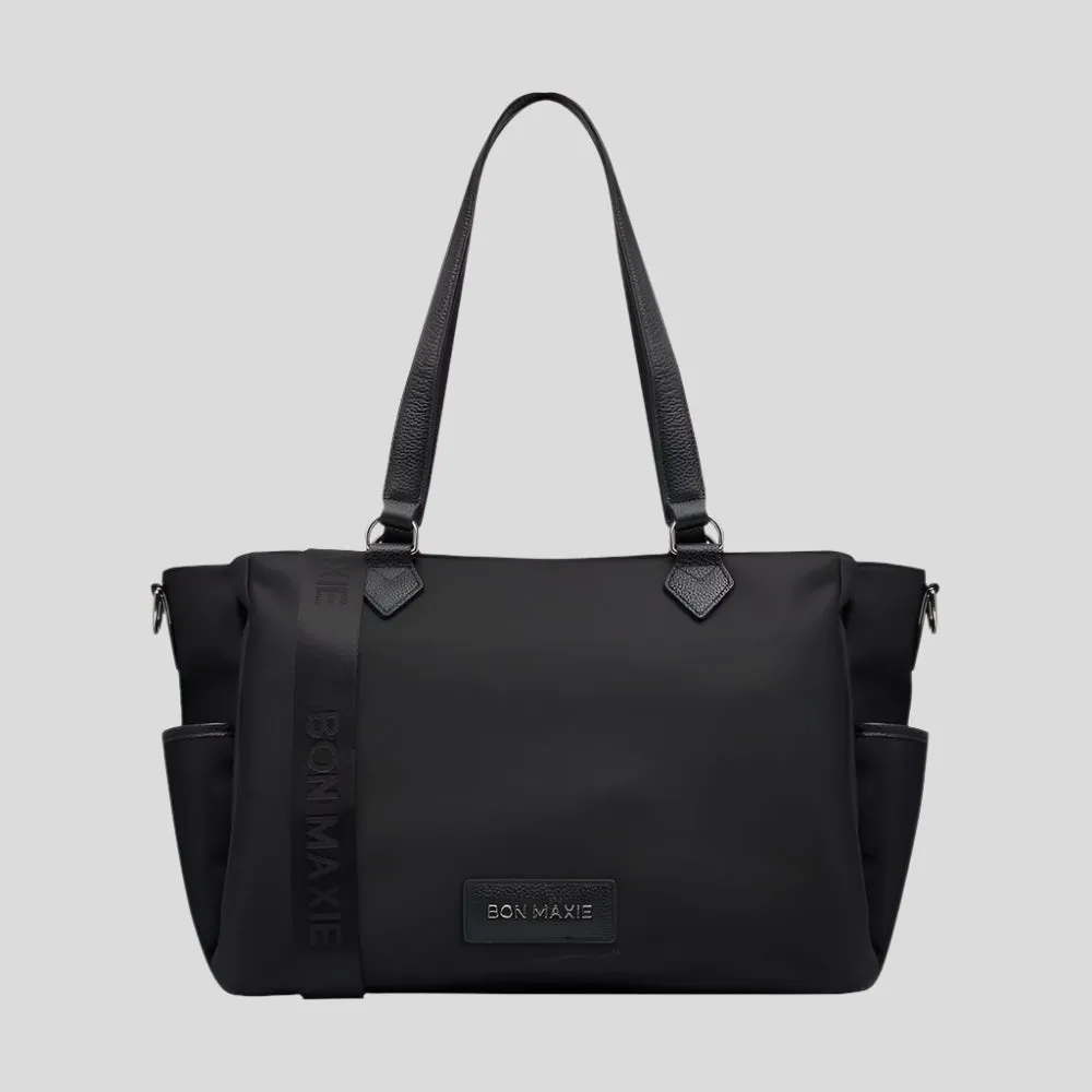 Carryall Tote   Pouch --  Black Nylon