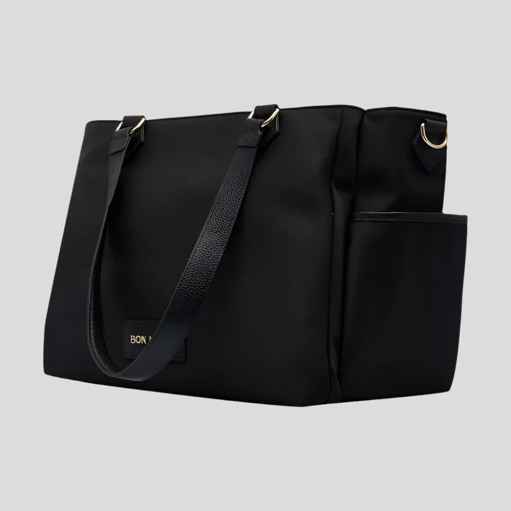 Carryall Tote   Pouch --  Black Nylon