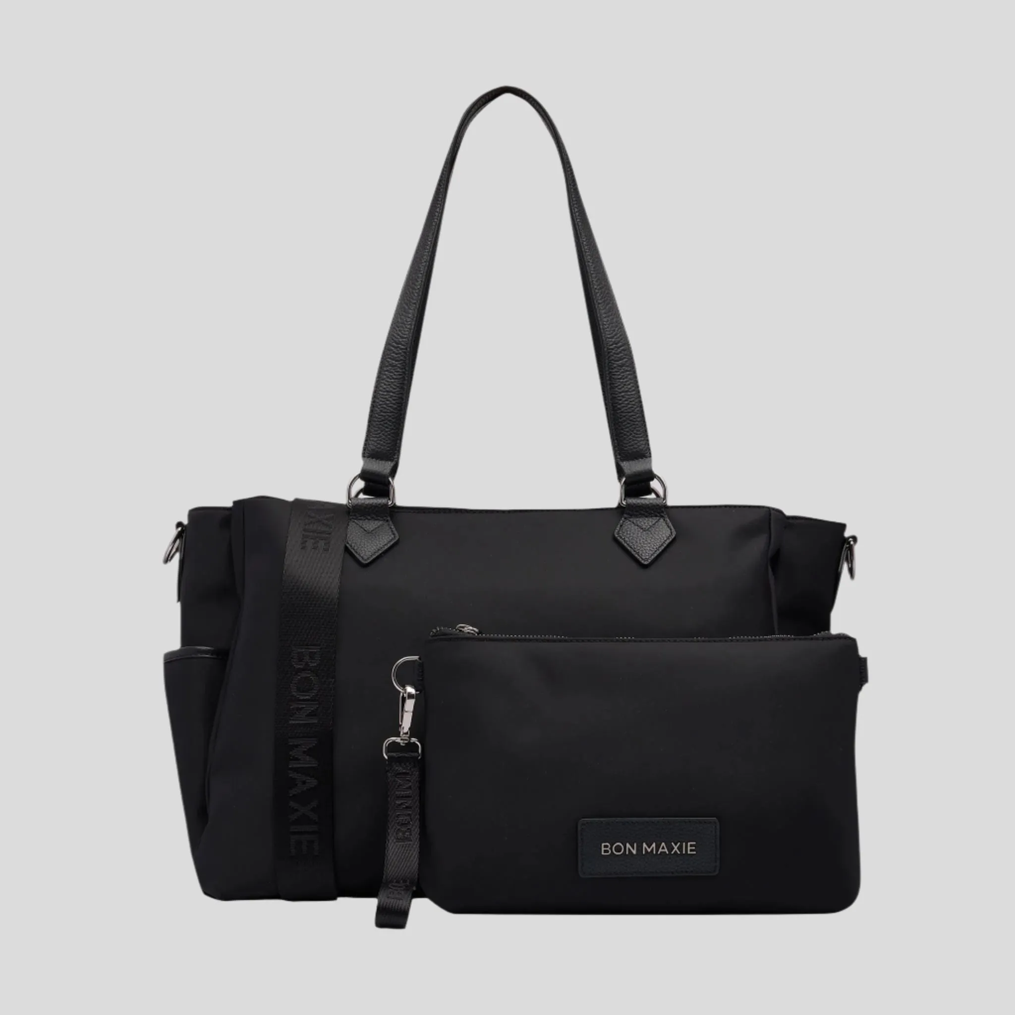 Carryall Tote   Pouch --  Black Nylon