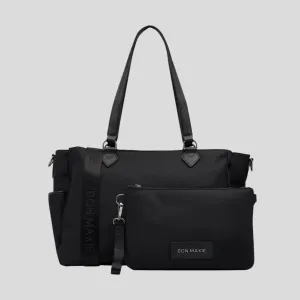 Carryall Tote   Pouch --  Black Nylon