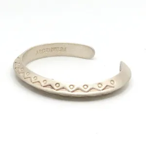 Chris Pruitt Stamped Argentium Cuff Bracelet - Medium