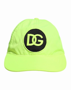 Dolce & Gabbana yellow DG Logo 6 Panels Baseball Men's Cap