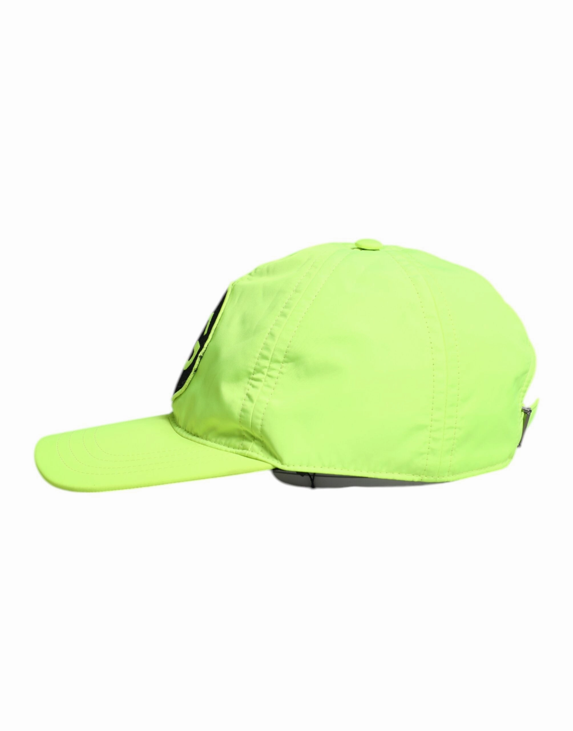 Dolce & Gabbana yellow DG Logo 6 Panels Baseball Men's Cap