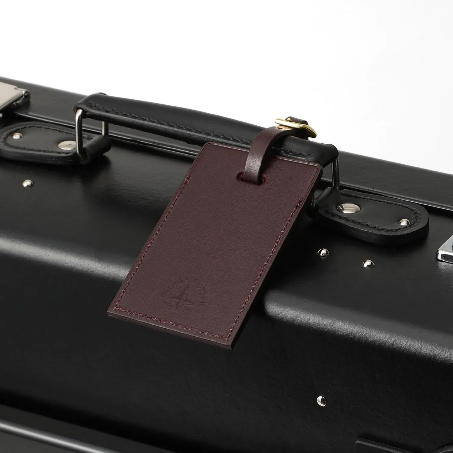Luggage Tag | Burgundy/Brass