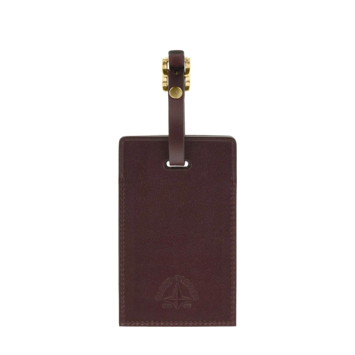Luggage Tag | Burgundy/Brass