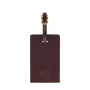 Luggage Tag | Burgundy/Brass