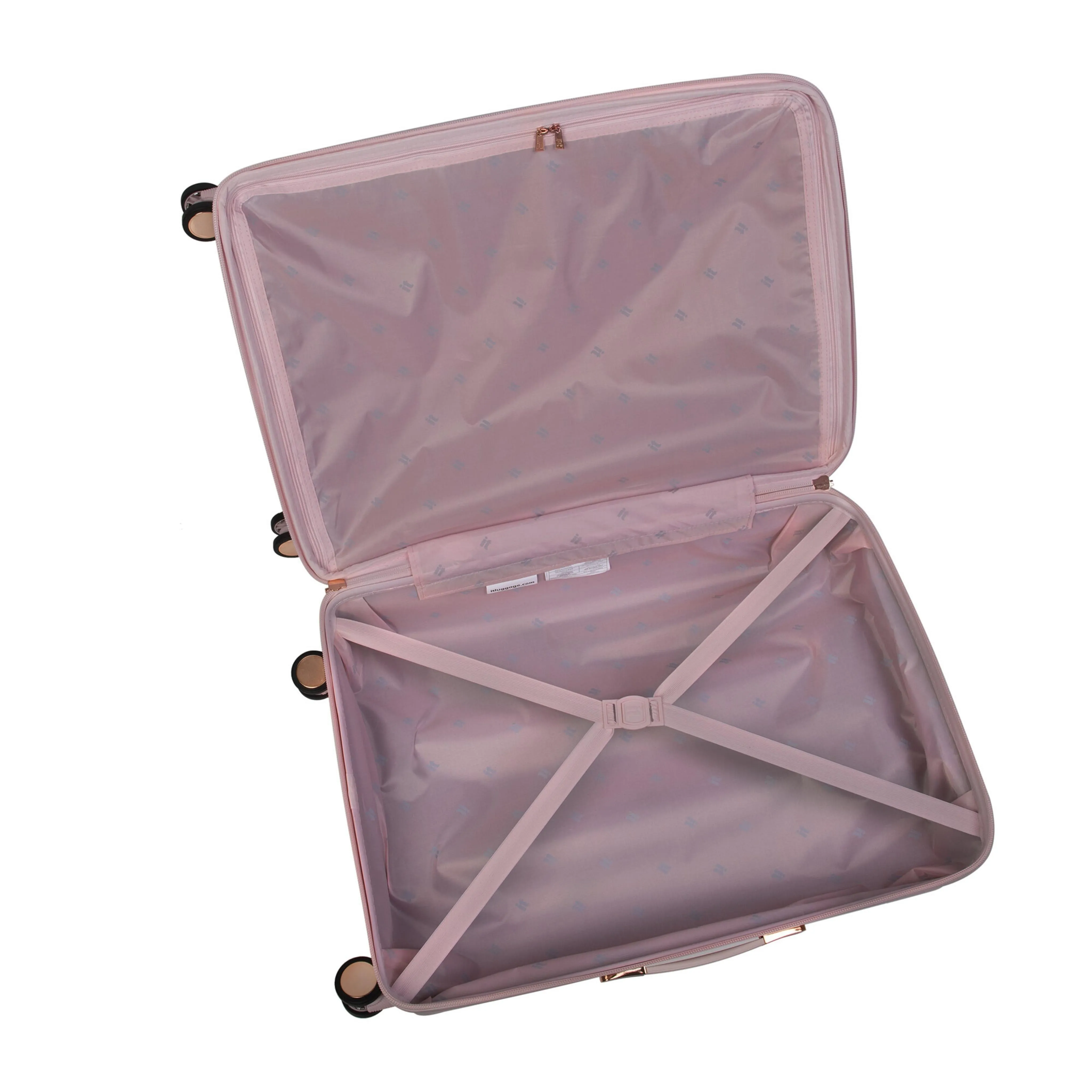 Luxuriant 21" Hardside Carry-On 8 Wheel Expandable Spinner (Prada Pink)