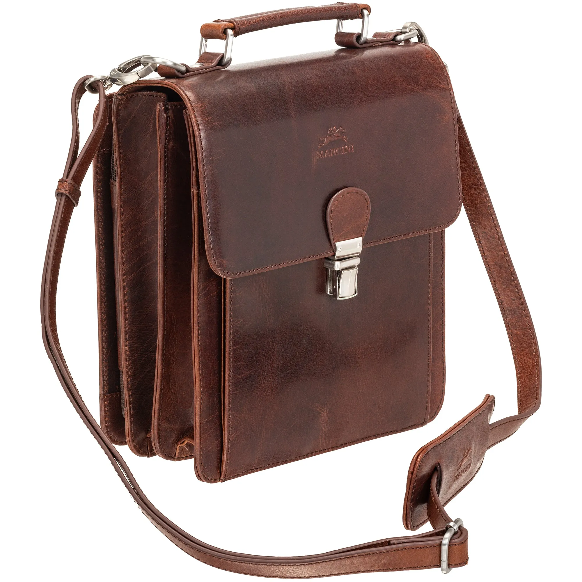 Mancini Buffalo Unisex Bag with Back Organizer