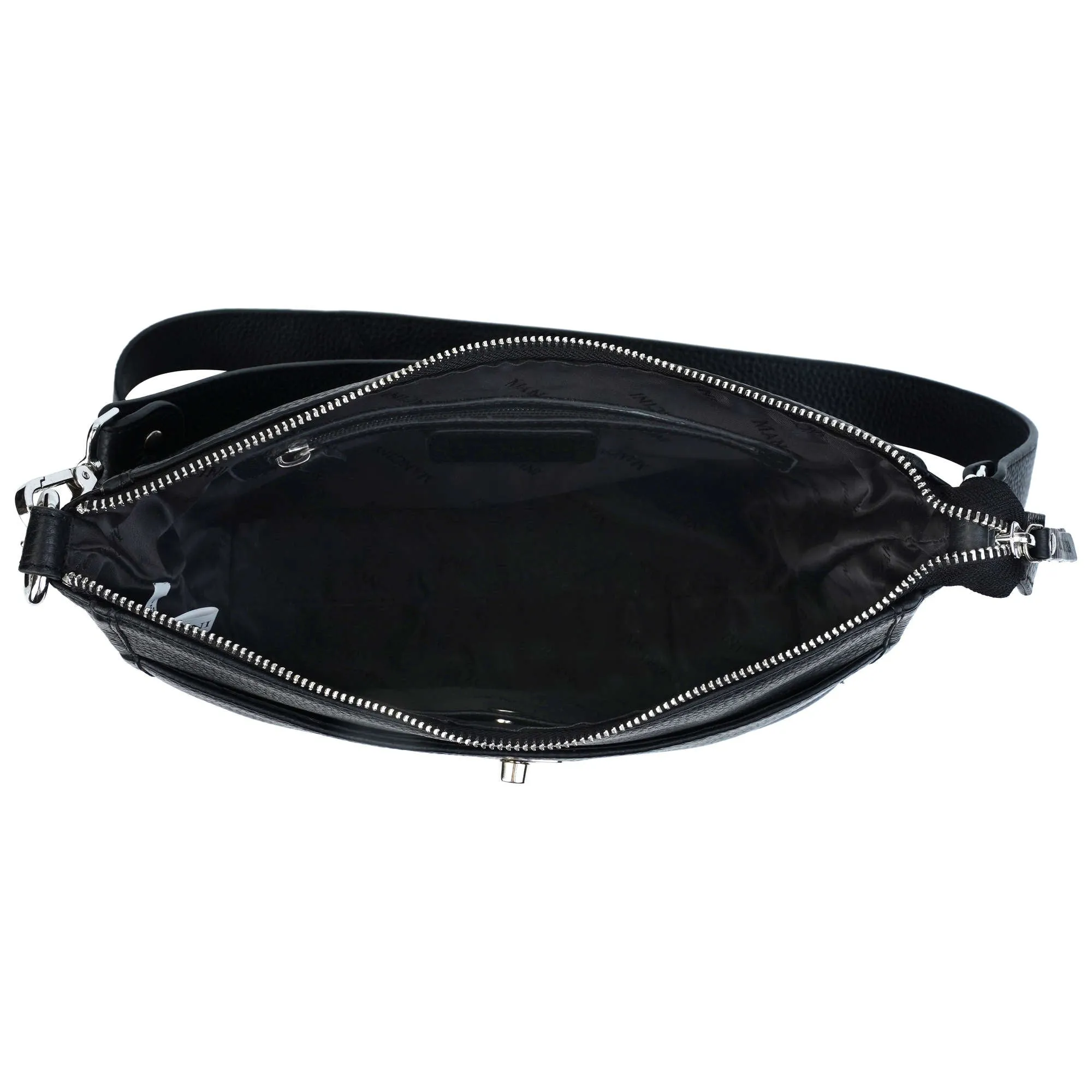 Mancini Pebbled Elizabeth Crossbody Handbag