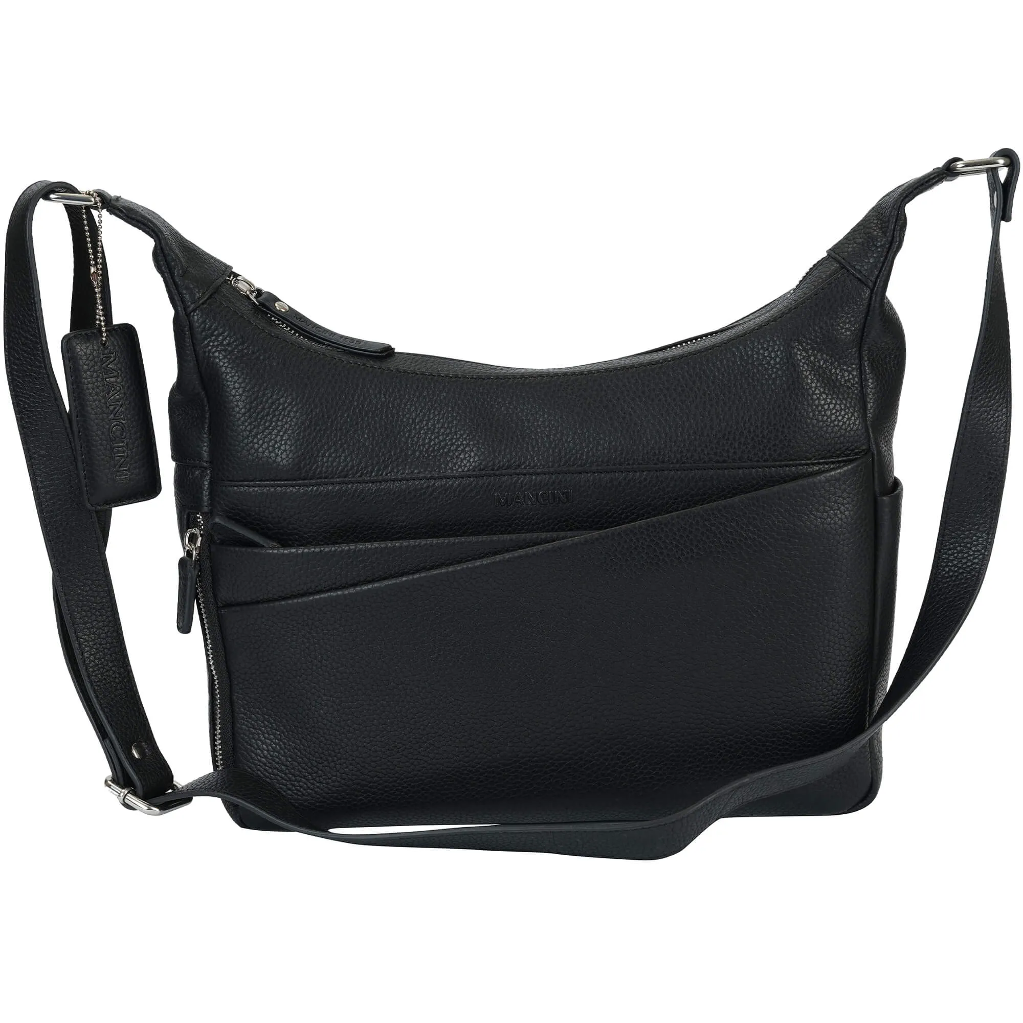 Mancini Pebbled June Crossbody Handbag
