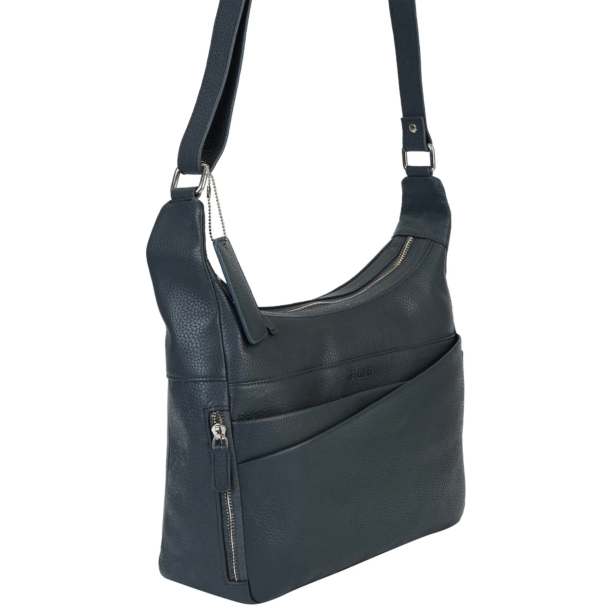 Mancini Pebbled June Crossbody Handbag