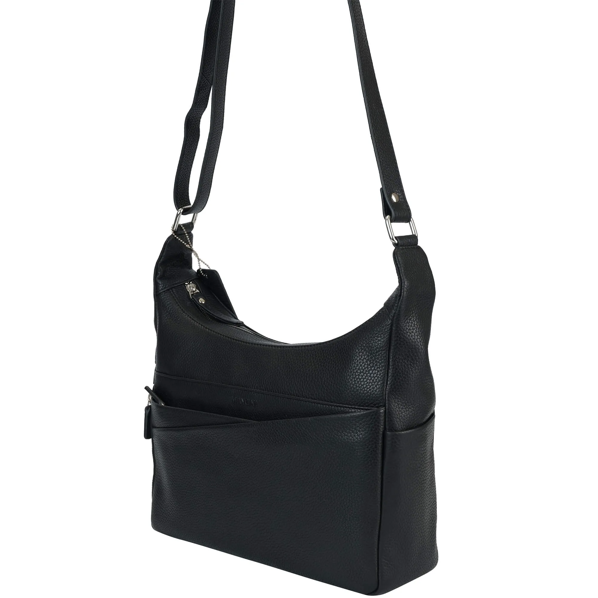 Mancini Pebbled June Crossbody Handbag