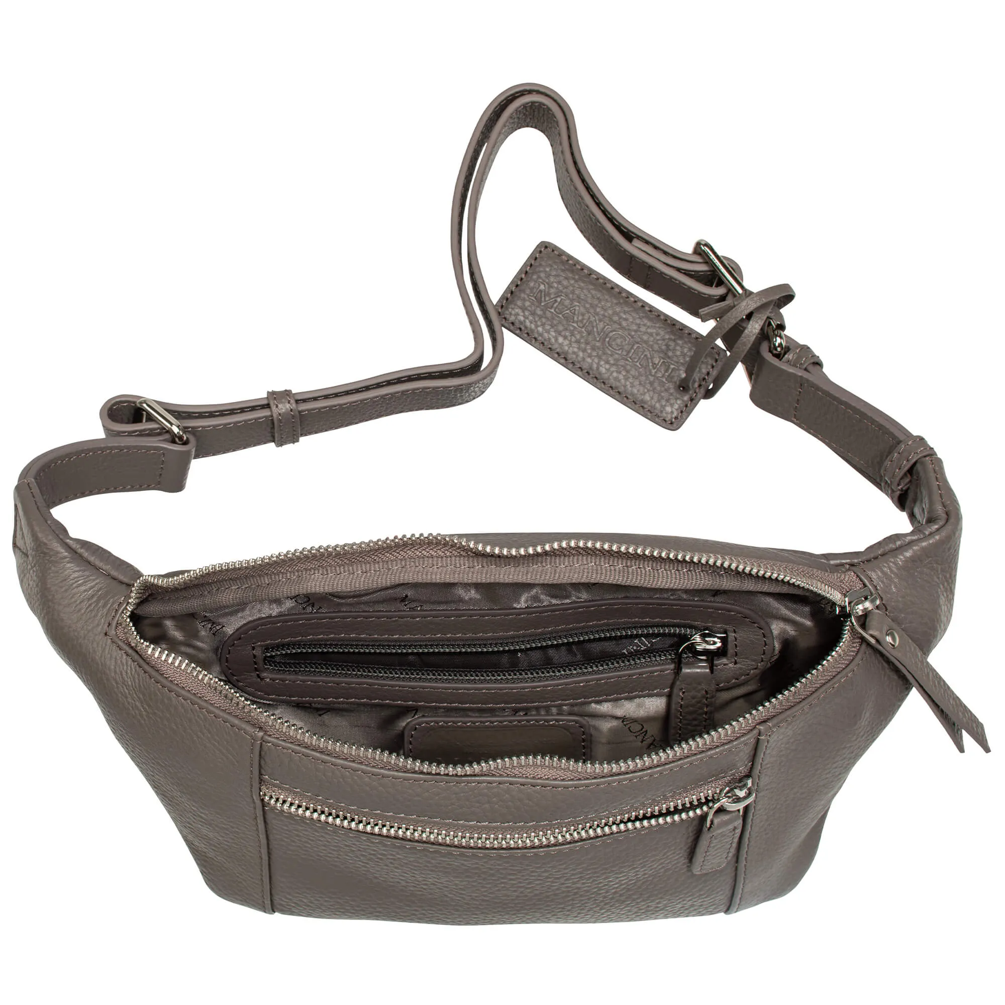 Mancini Pebbled Waist Bag