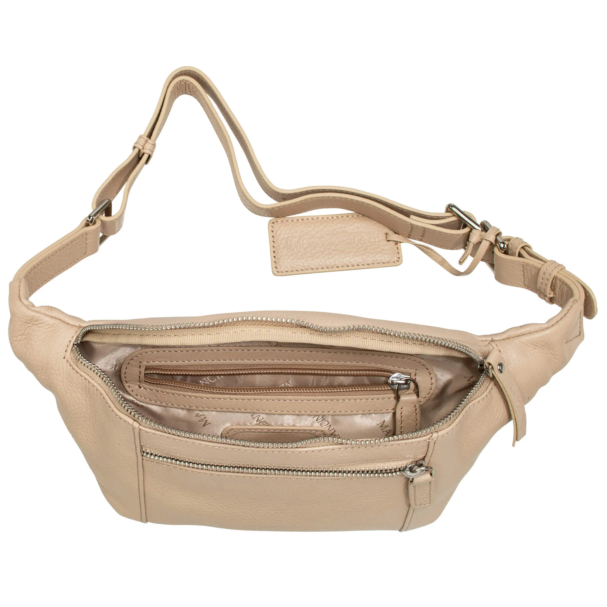 Mancini Pebbled Waist Bag