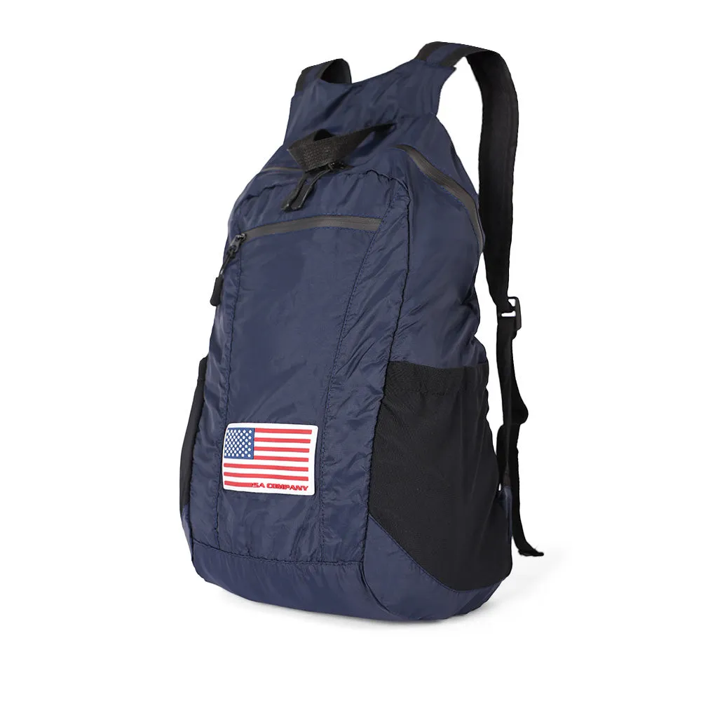 Packable Backpack | American Flag | Navy