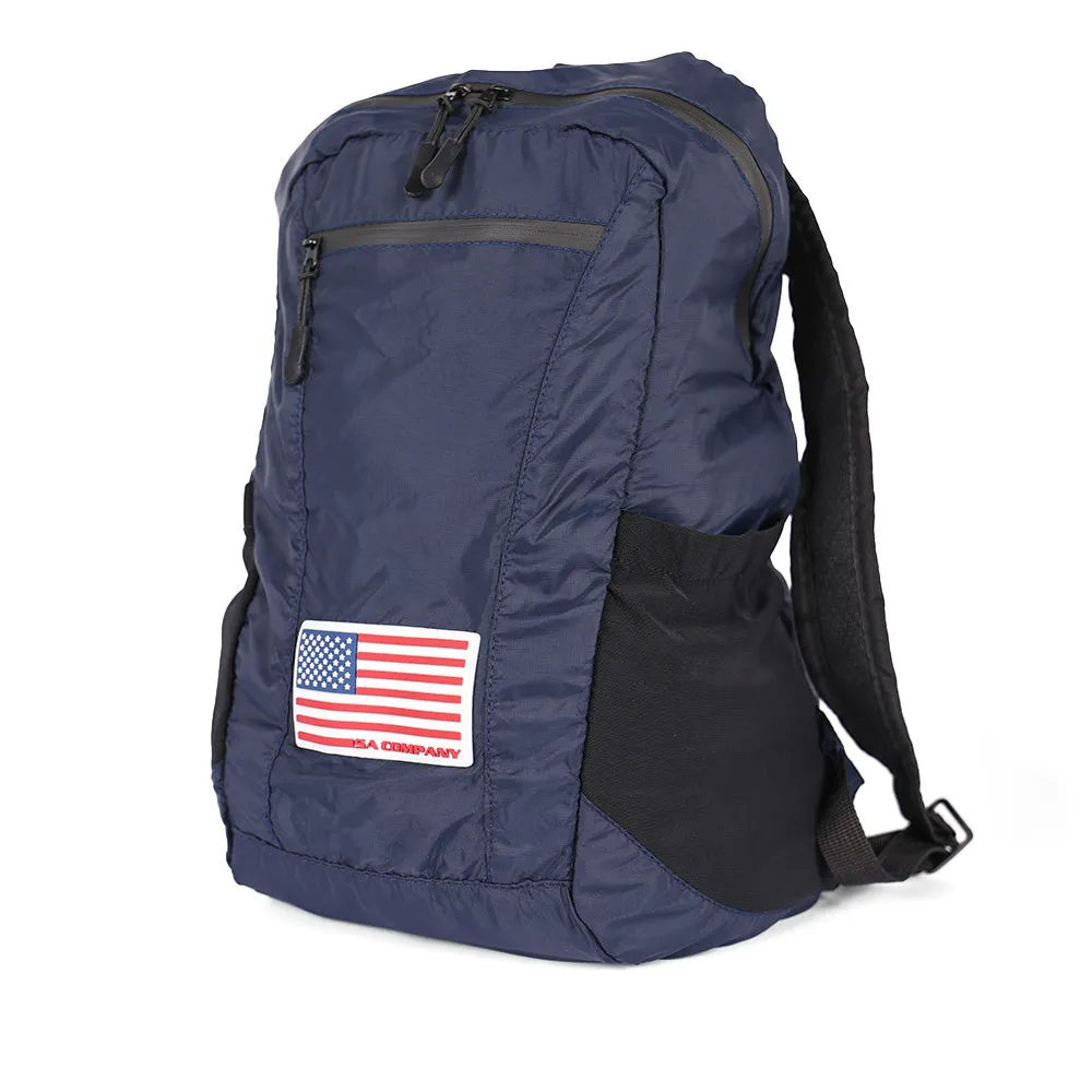 Packable Backpack | American Flag | Navy