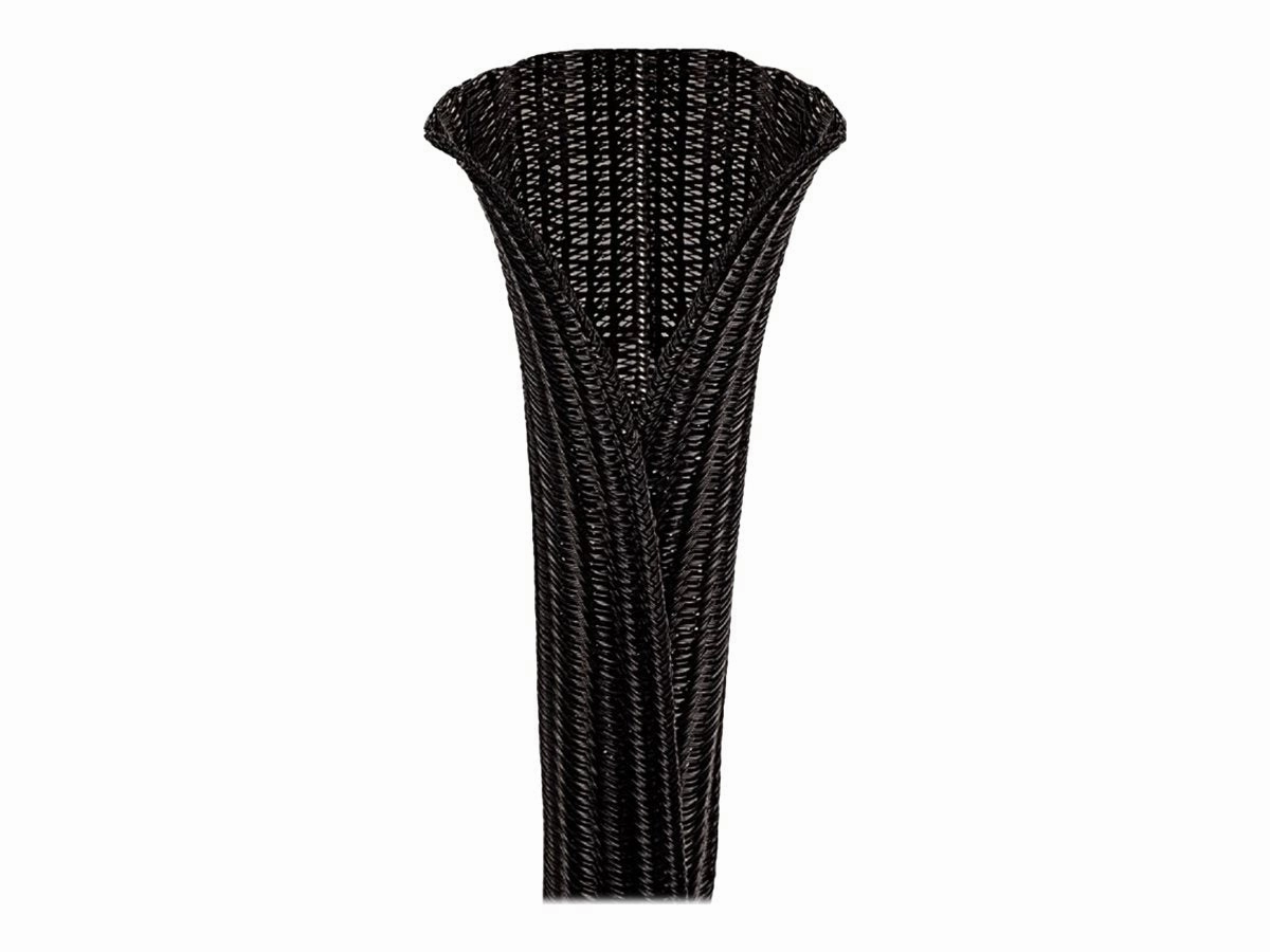 Panduit Pan-Wrap - Cable braided expandable sleeving - 75 ft - black SE125PS-LQR0