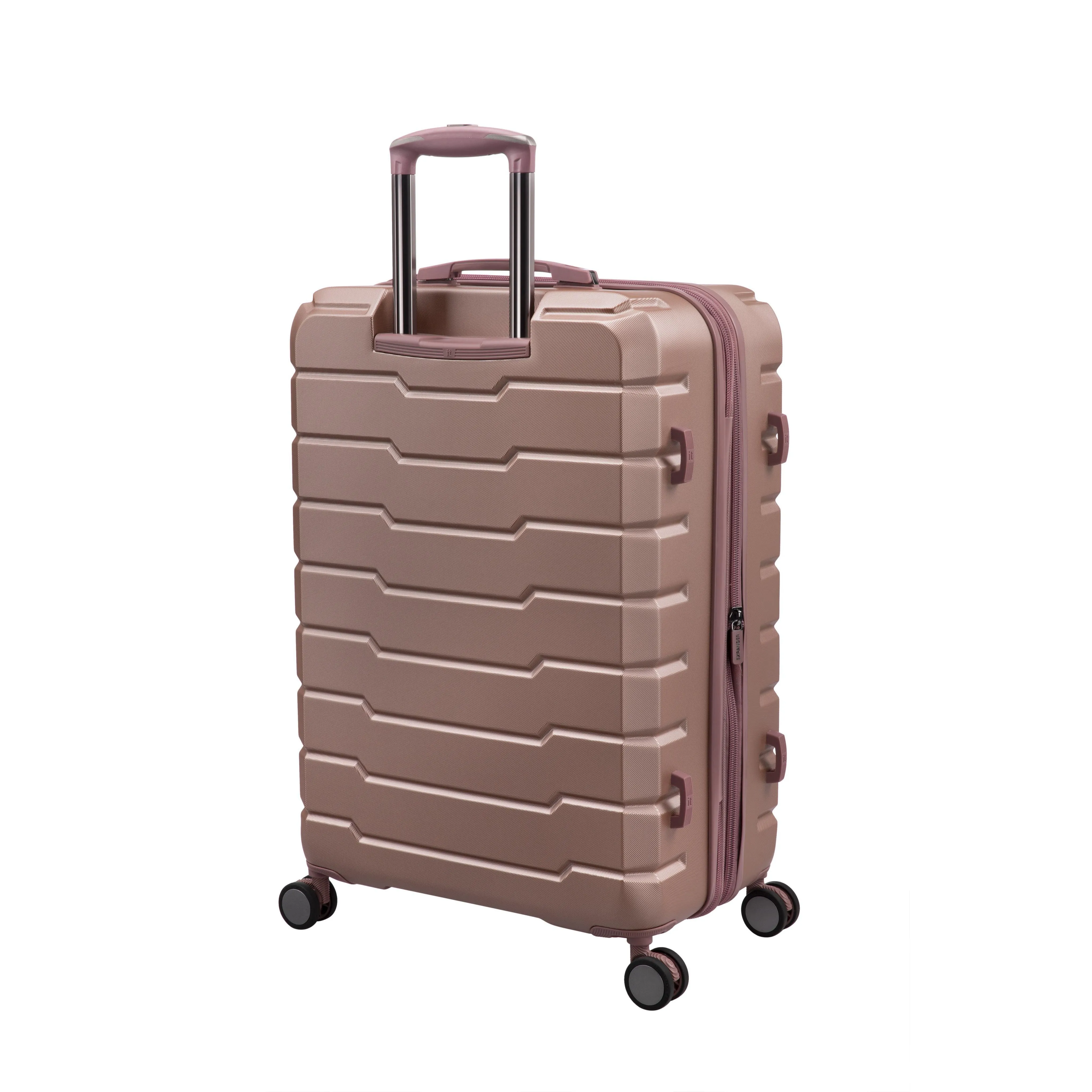 Prosperous 3 Piece Hardside 8 Wheel Expandable Spinner Set (Cameo Blush)