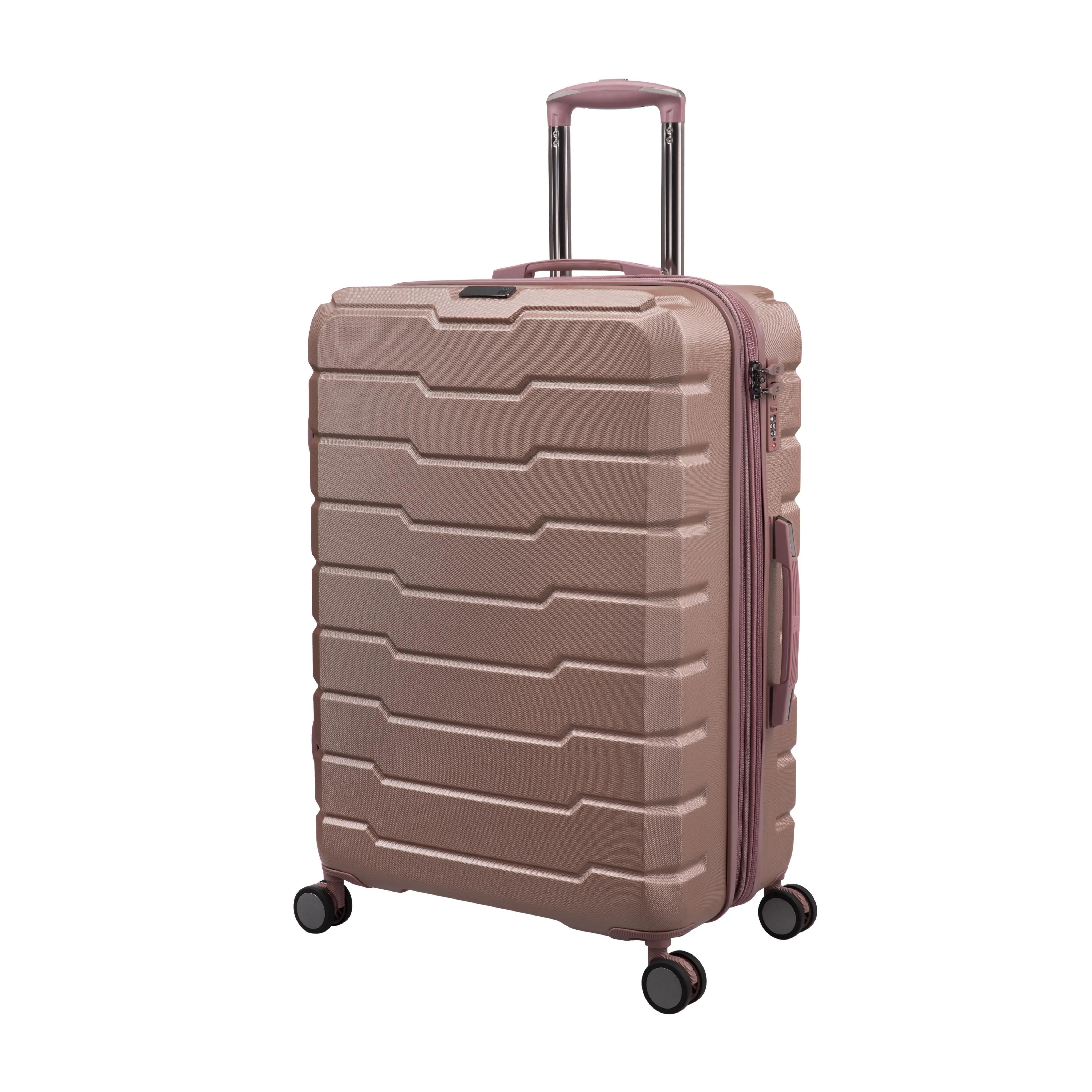 Prosperous 3 Piece Hardside 8 Wheel Expandable Spinner Set (Cameo Blush)