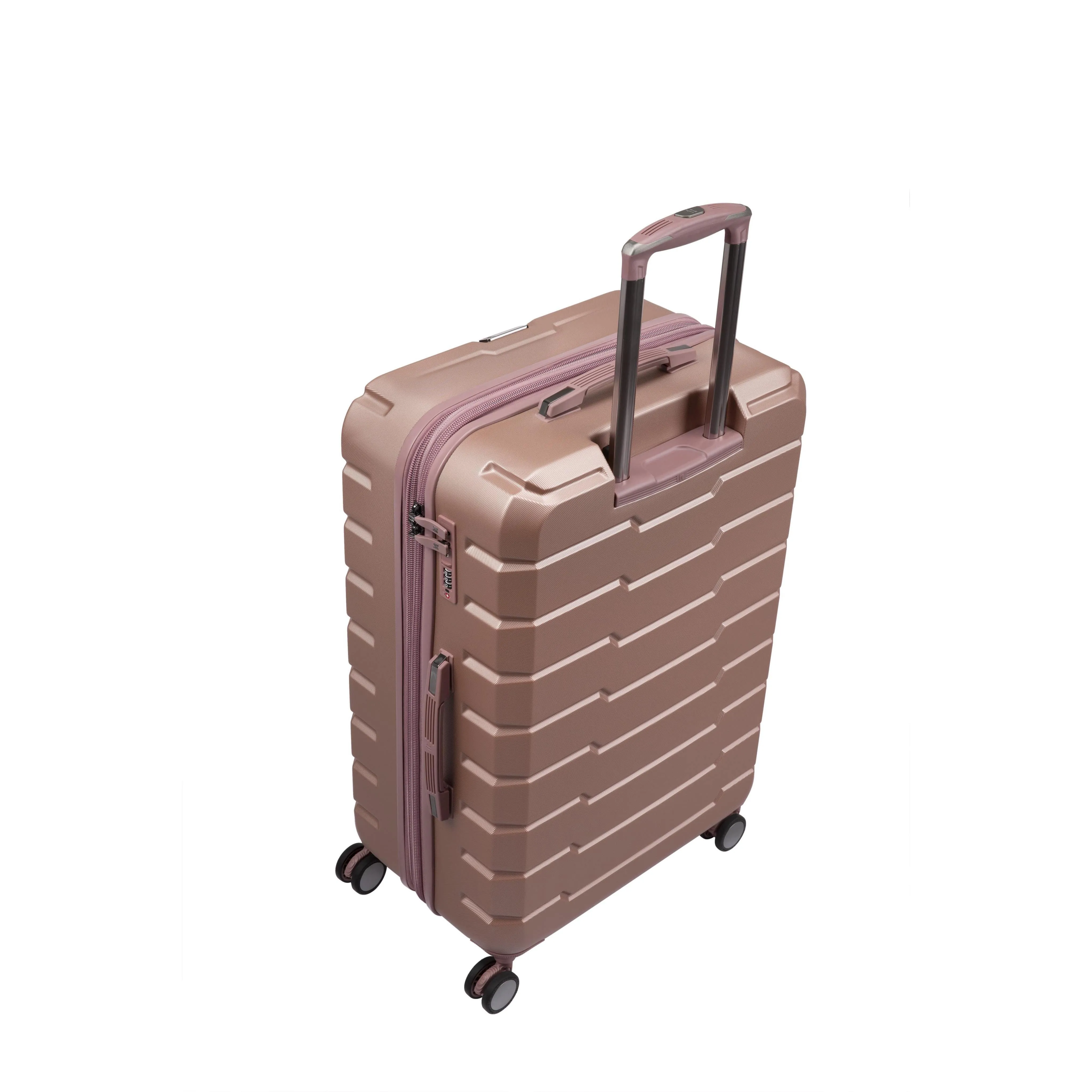 Prosperous 3 Piece Hardside 8 Wheel Expandable Spinner Set (Cameo Blush)