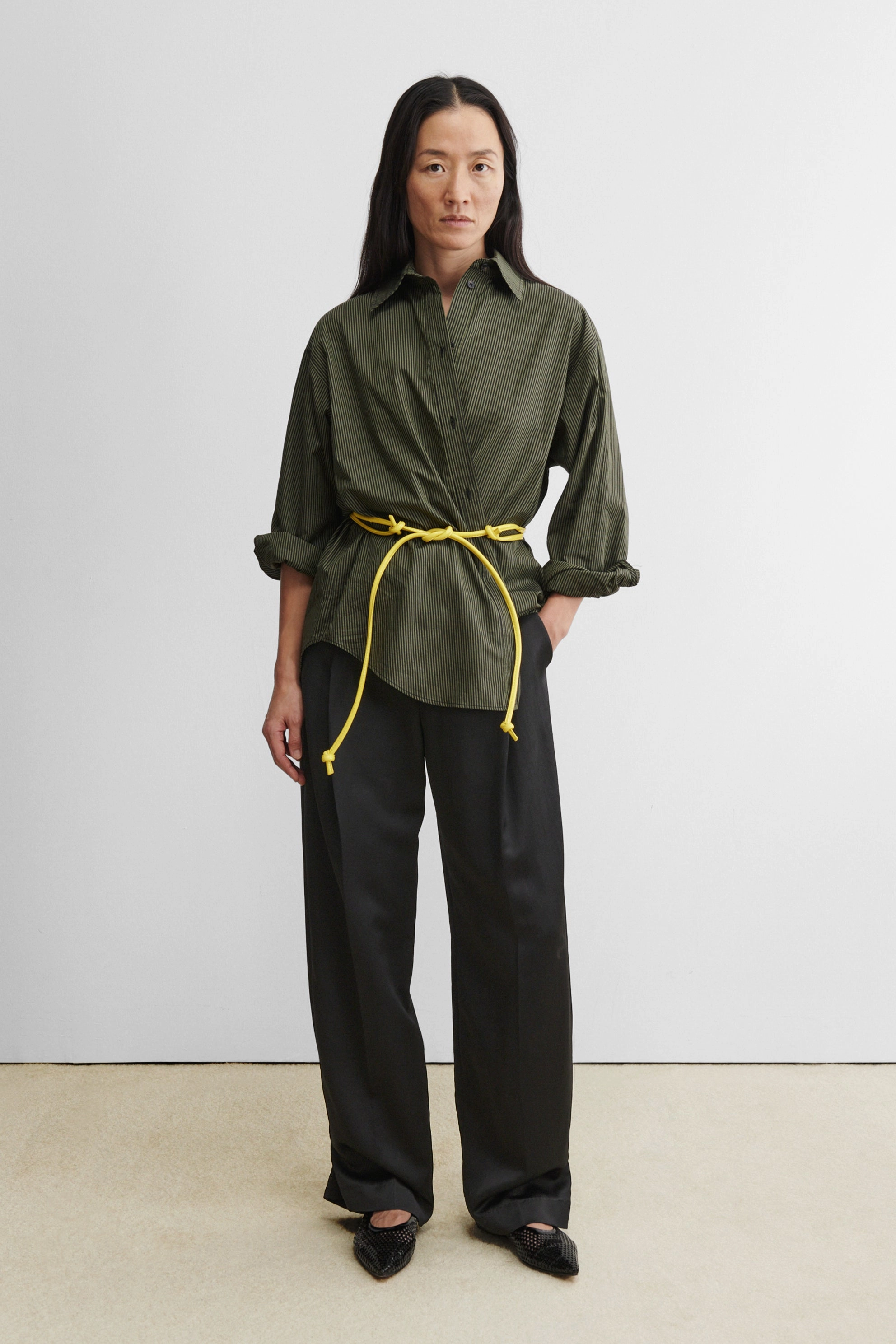 Skinny Tubular Tie Belt (Waist)