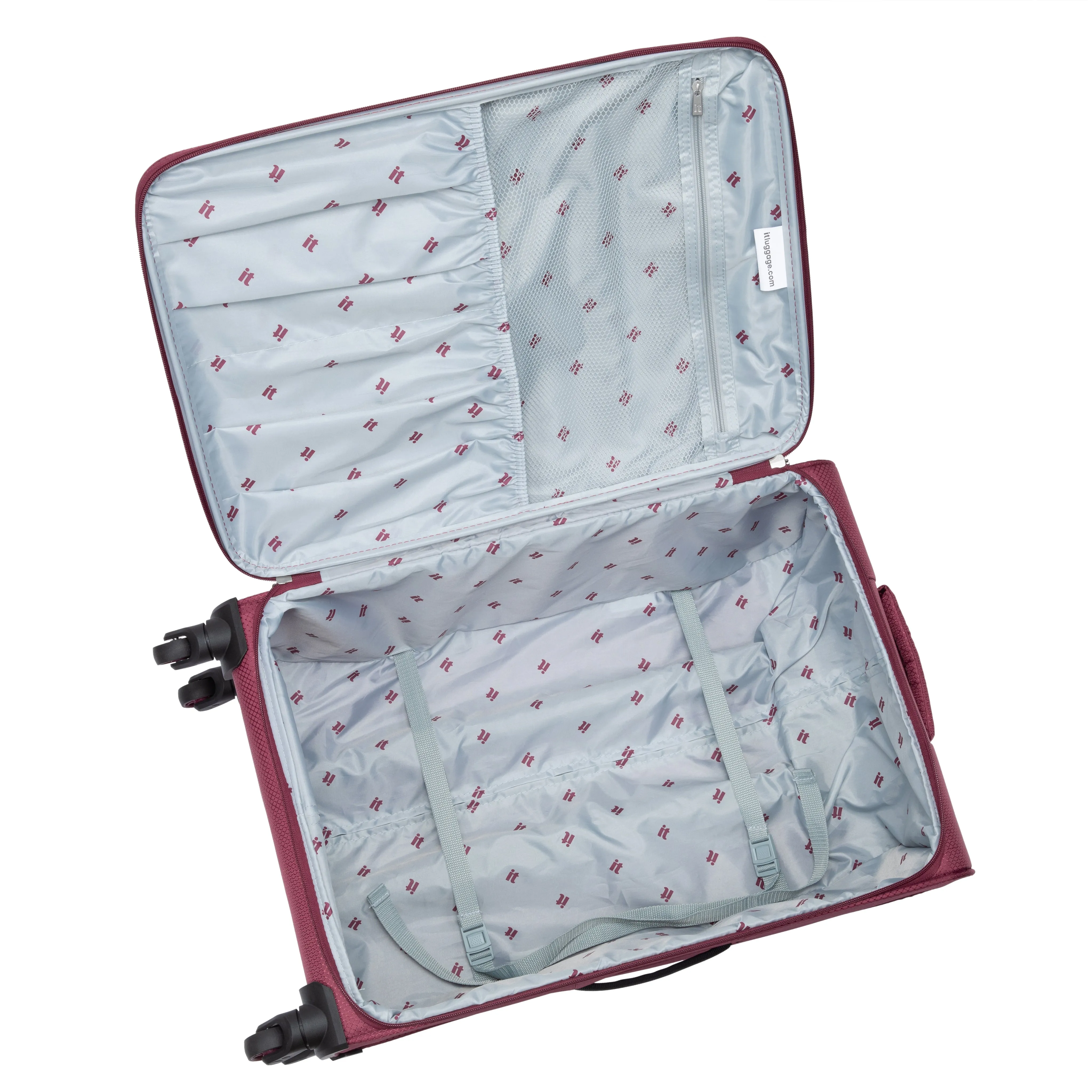 Striving 31" Softside Checked 4 Wheel Spinner (Tibetan Red)