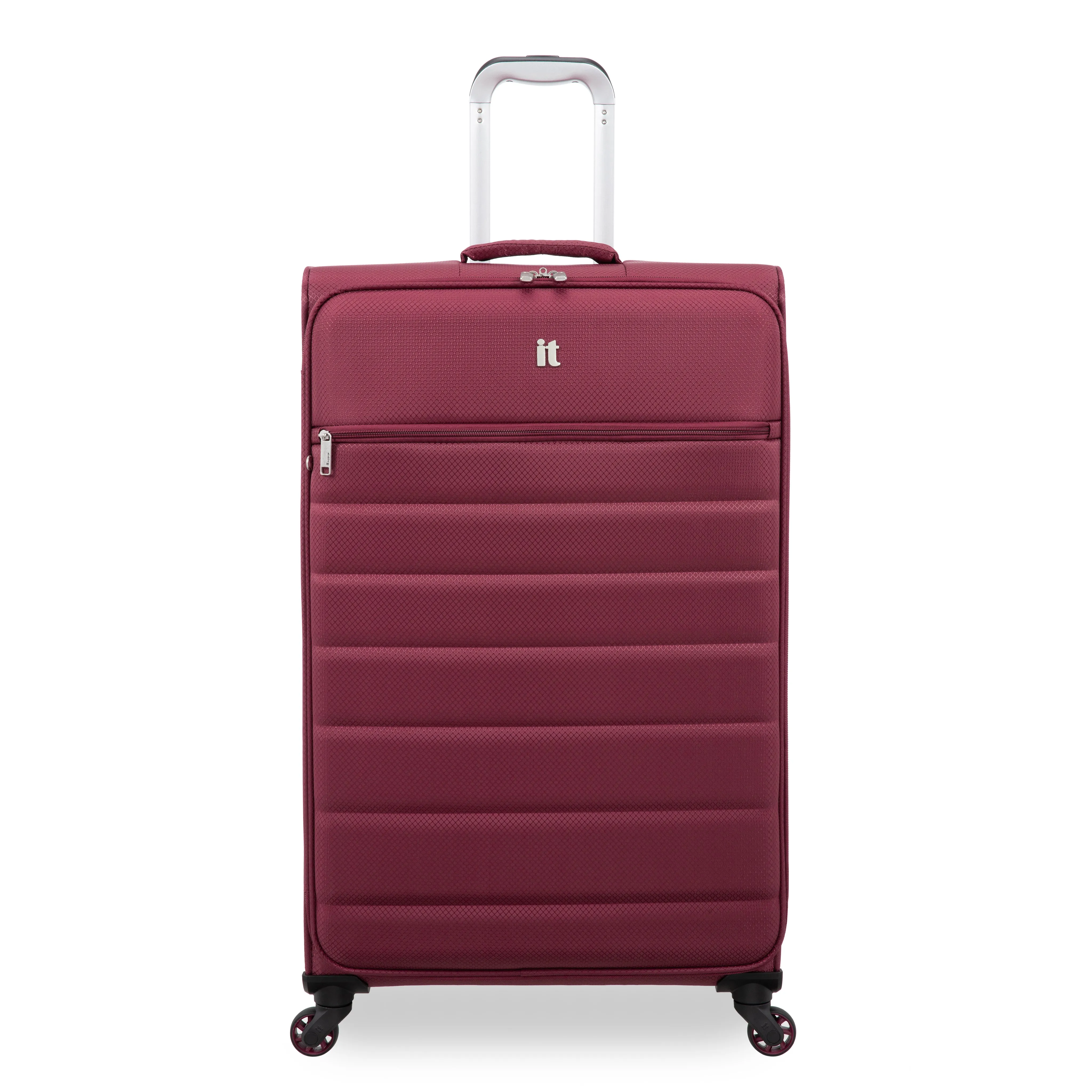 Striving 31" Softside Checked 4 Wheel Spinner (Tibetan Red)