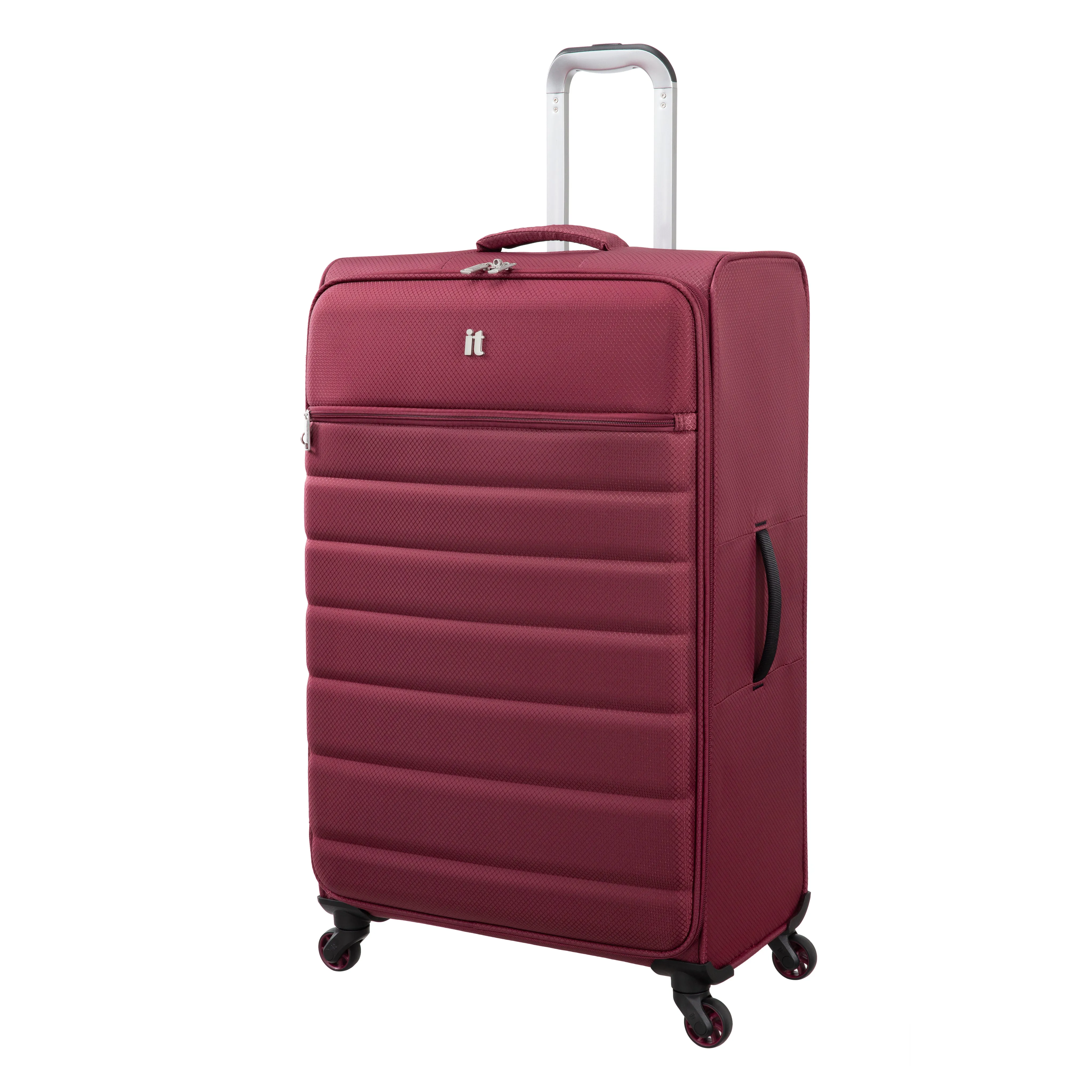 Striving 31" Softside Checked 4 Wheel Spinner (Tibetan Red)