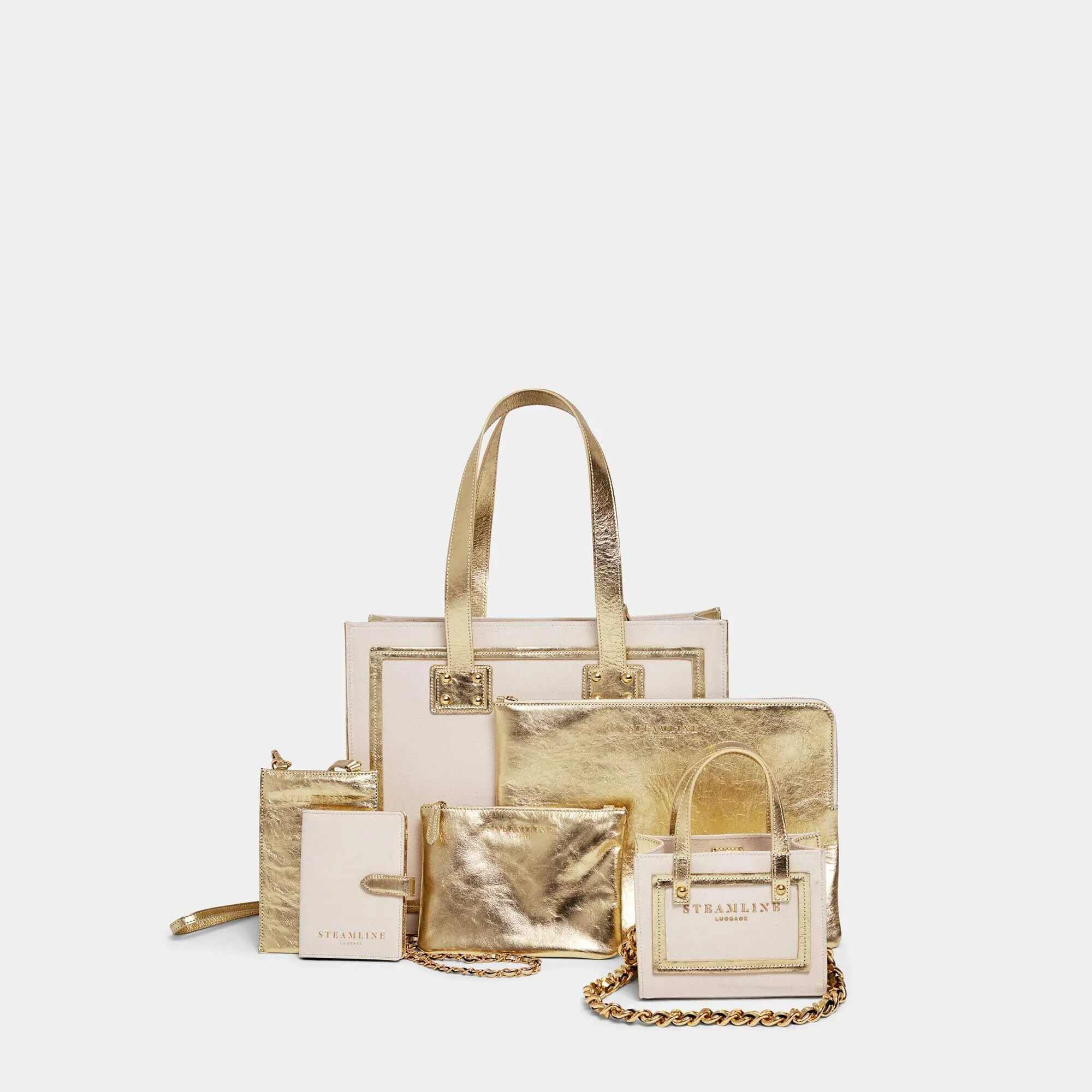 The Navigator - Gold Crossbody Phone Bag