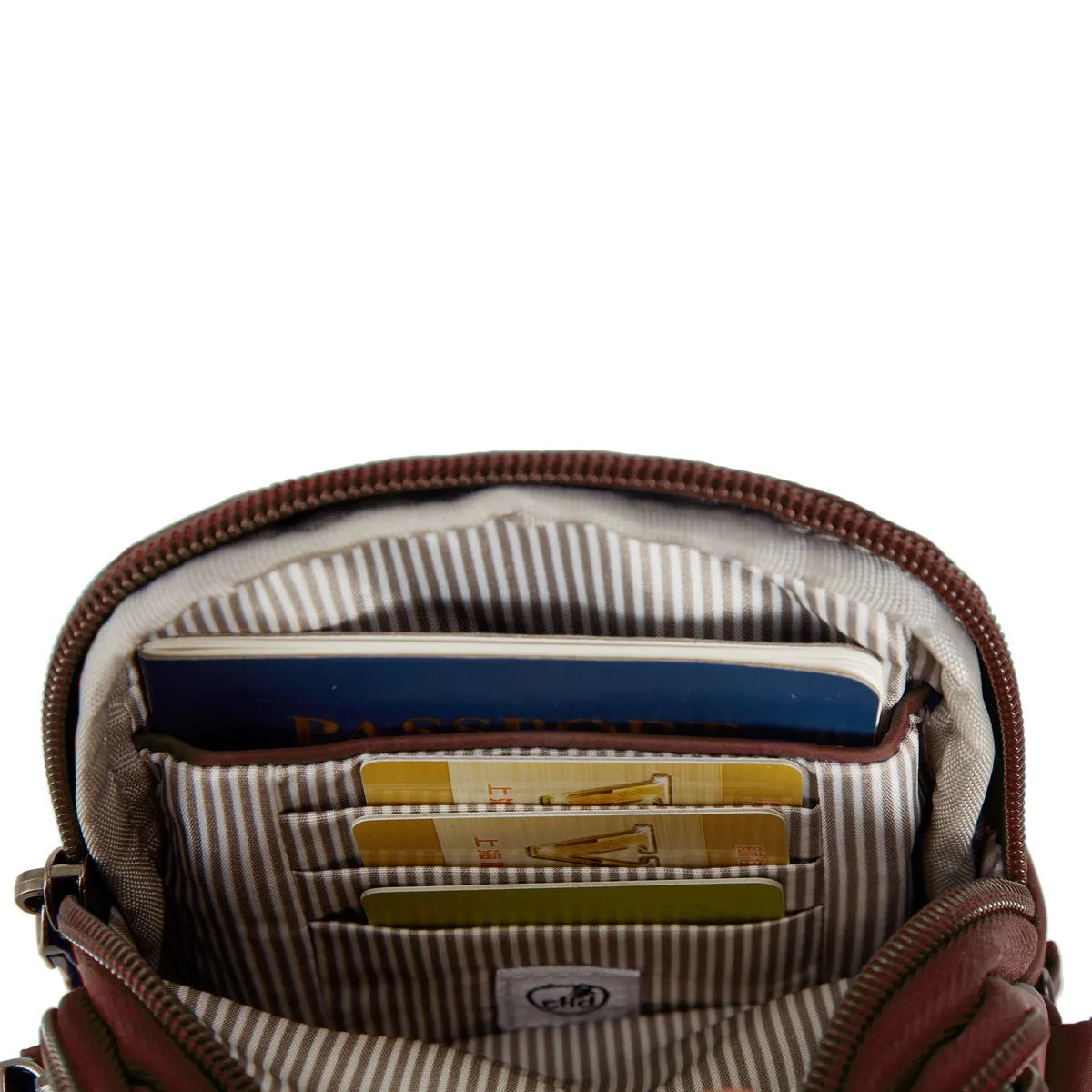 Travelon Anti-Theft Boho 2 Compartment Phone Crossbody - Geo Paprika