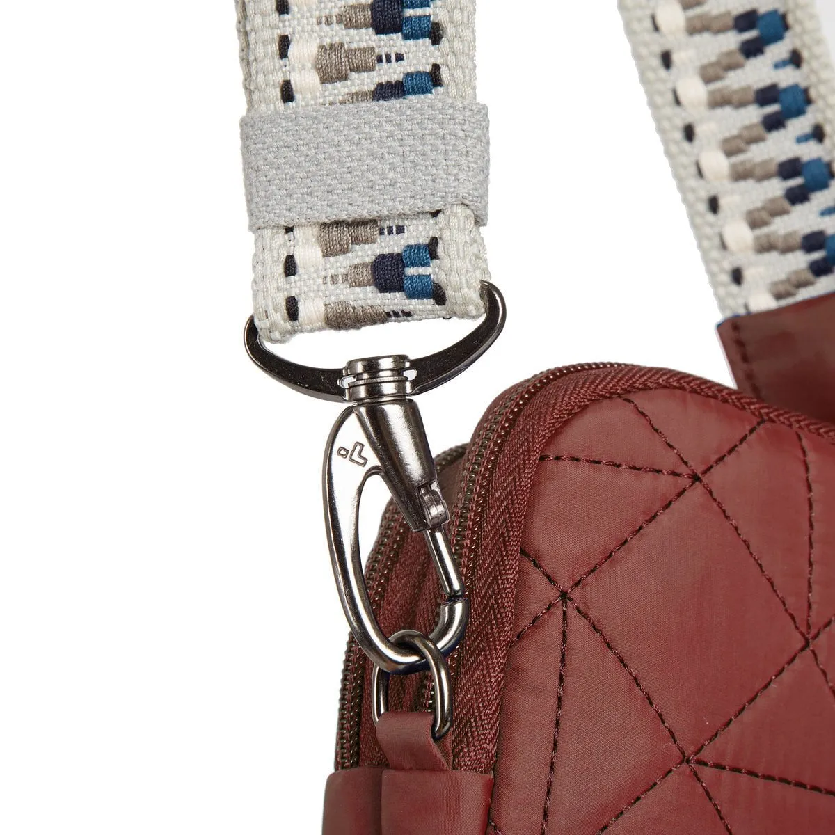 Travelon Anti-Theft Boho 2 Compartment Phone Crossbody - Geo Paprika