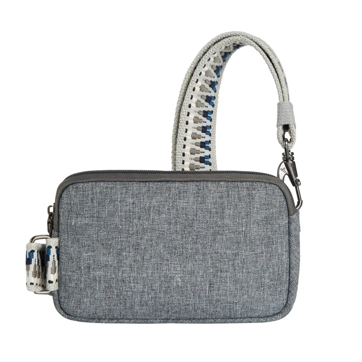 Travelon Anti-Theft Boho Phone Sling - Geo Gray Heather