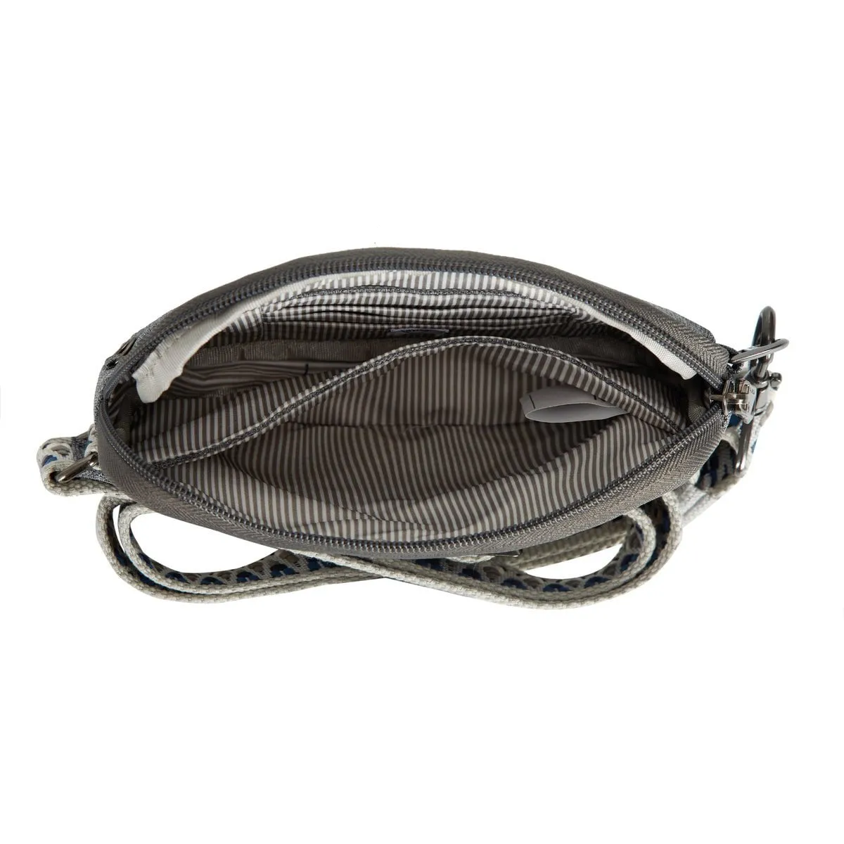 Travelon Anti-Theft Boho Phone Sling - Geo Gray Heather