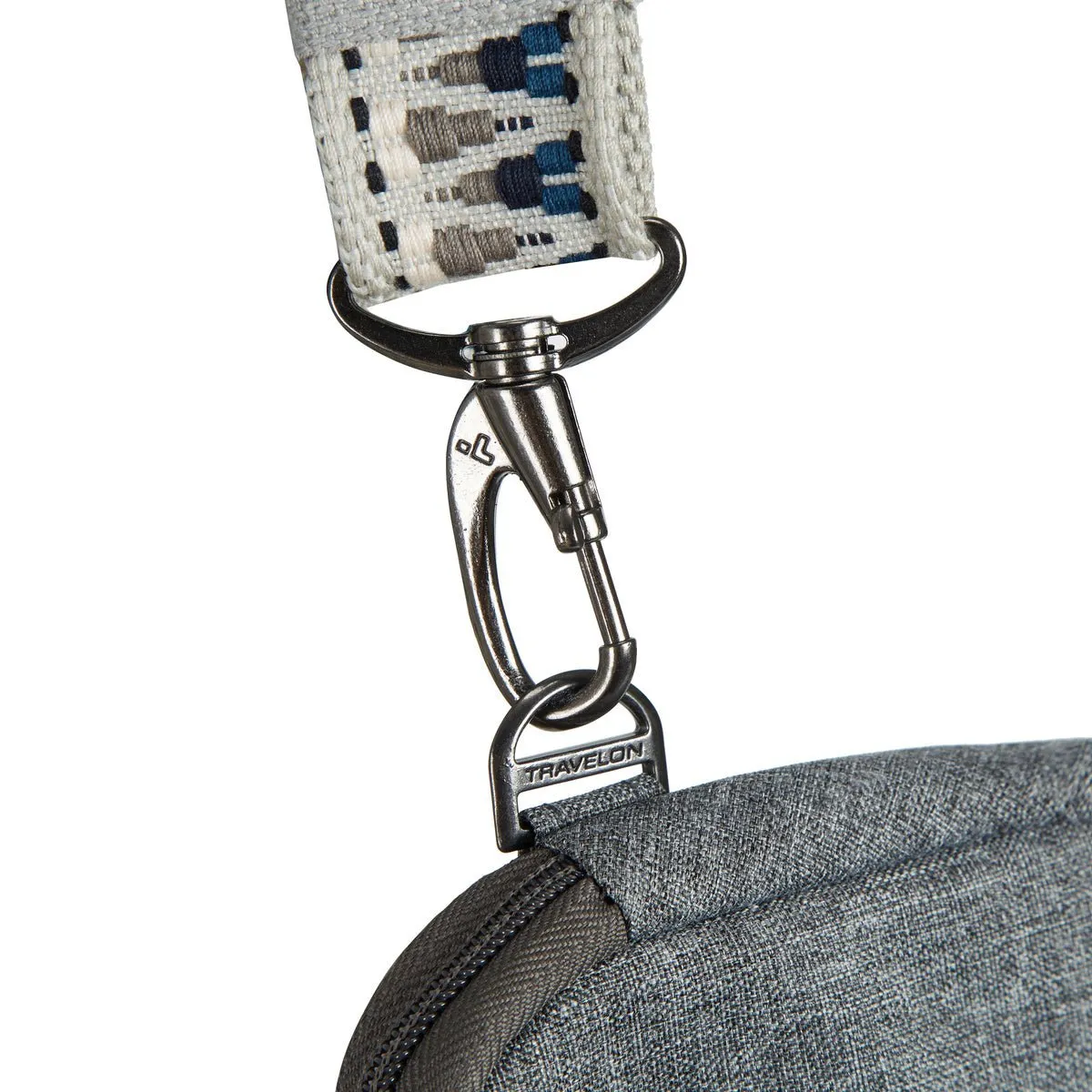 Travelon Anti-Theft Boho Phone Sling - Geo Gray Heather