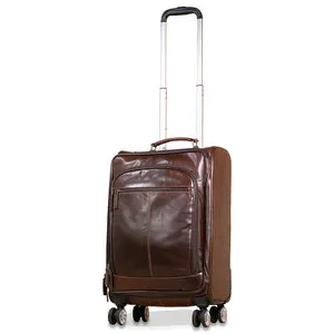 Voyager Leather 22” Wheeler - Brown