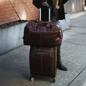 Voyager Leather 22” Wheeler - Brown